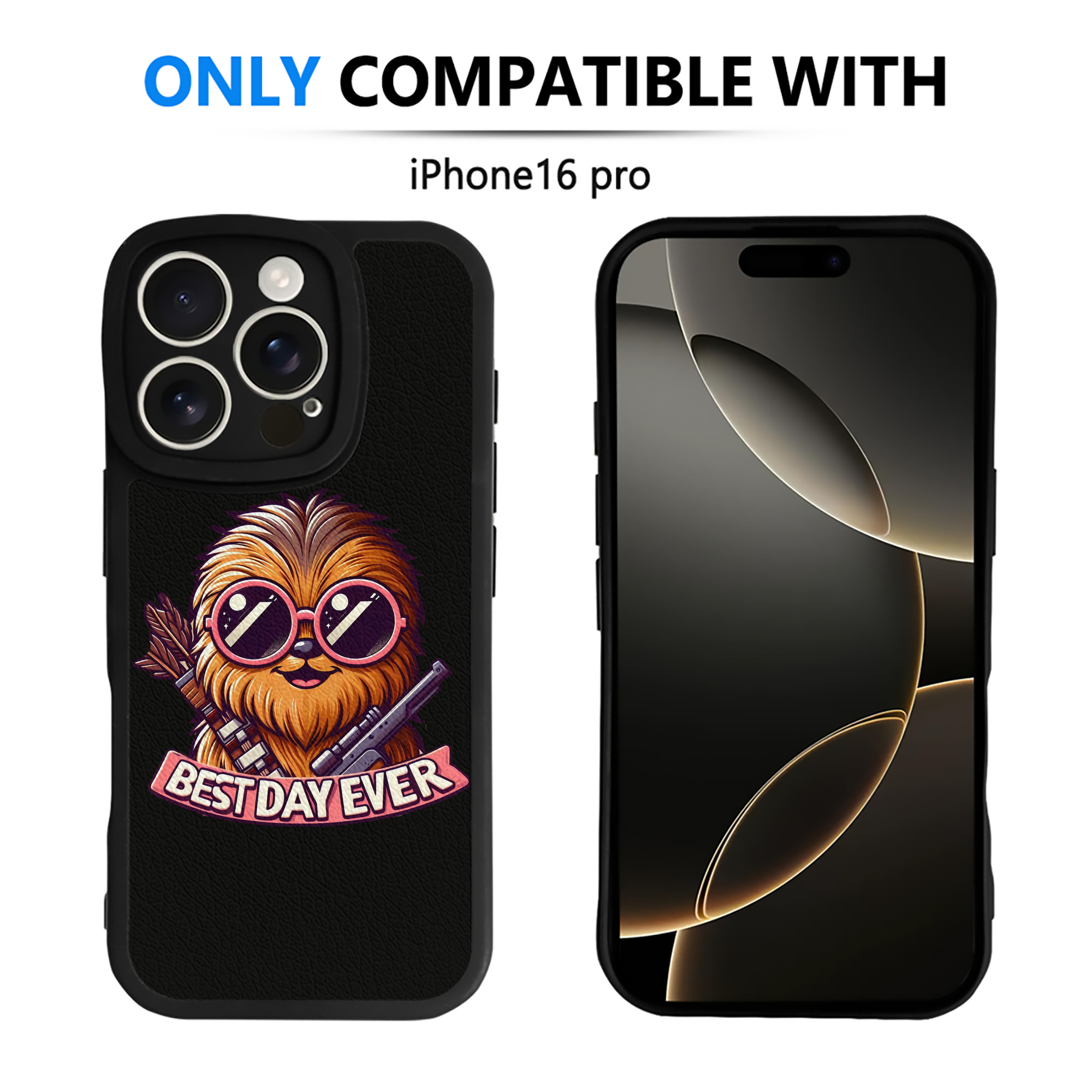（画像用） スター・ウォーズ Star Wars 【iPhone 16シリーズ対応】シリコンスマホケース（レザー調） 材質：シリコン